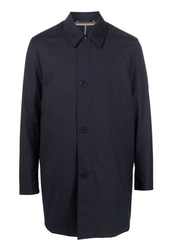 Paul Smith classic-collar cotton trench-coat - Blu