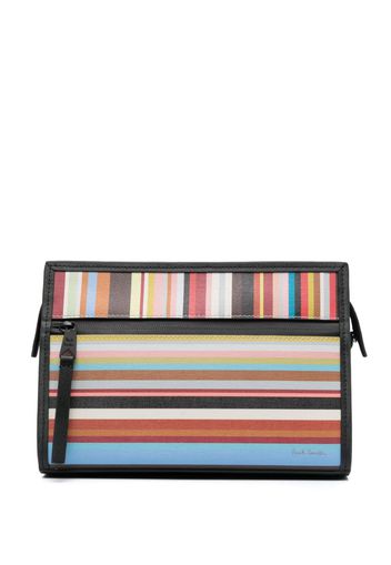 Paul Smith striped leather wash bag - Toni neutri