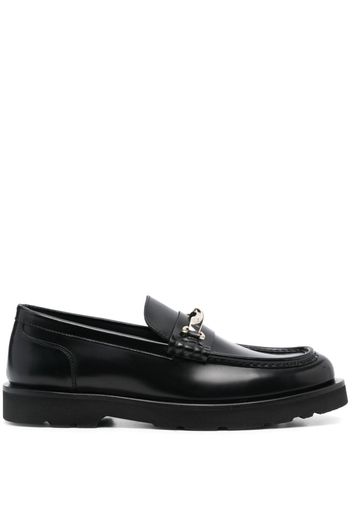 Paul Smith Cassini logo-plaque leather loafers - Nero