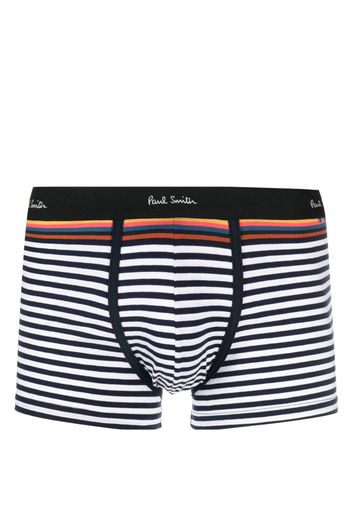 Paul Smith stripe-pattern organic-cotton boxers - Blu