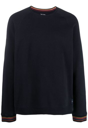 Paul Smith contrasting-trim detail sweatshirt - Blu