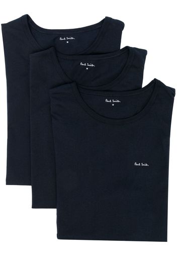 Paul Smith logo-print cotton T-shirt (pack of three) - Blu