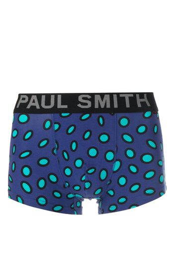 Paul Smith logo-waistband polka-dot briefs - Blu