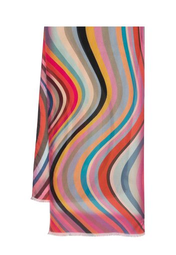 Paul Smith striped silk scarf - Rosa