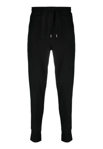 Paul Smith signature stripe-trim cotton track pants - Nero