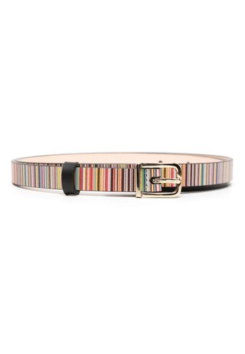 Paul Smith striped leather belt - Multicolore