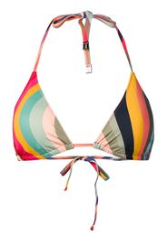 Top bikini con stampa