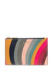 PAUL SMITH Swirl zipped leather wallet - Blu