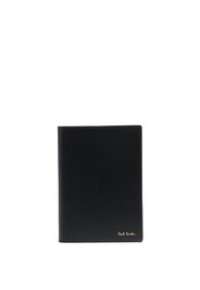 PAUL SMITH artist stripe-print leather cardholder - Nero
