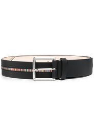 Paul Smith Artist-stripe leather belt - Nero