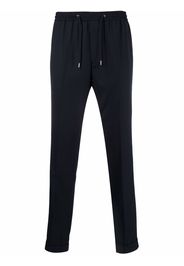 PAUL SMITH drawstring tapered leg trousers - Blu