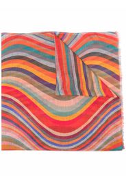 PAUL SMITH swirl-print lightweight scarf - Arancione