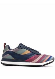 Paul Smith Shadow-stripe leather sneakers - Bianco