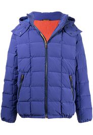 PAUL SMITH hooded cotton-nylon down jacket - Blu