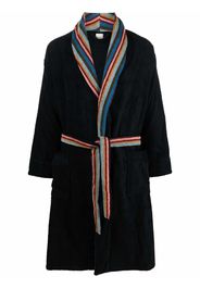 PAUL SMITH artist-stripe cotton robe - Blu