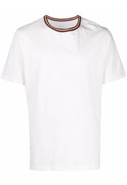 PAUL SMITH contrast-trim T-shirt - Bianco