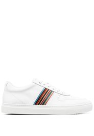 Paul Smith Fermi artist-stripe leather sneakers - Bianco