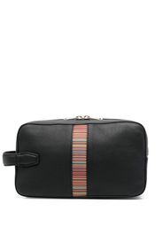 Paul Smith artist-stripe wash bag - Nero