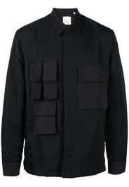 Paul Smith multi-pocket pointed-collar overshirt - Blu