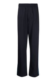 Paul Smith side-stripe elastic track pants - Blu