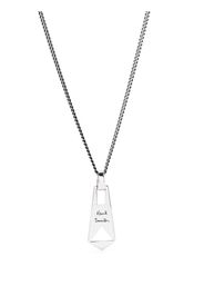 Paul Smith engraved-pendant necklace - Argento