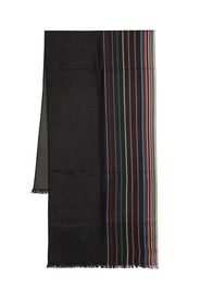 Paul Smith Sciarpa a righe - Nero