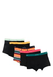 Paul Smith elastic-logo cotton boxers (set of 5) - Nero