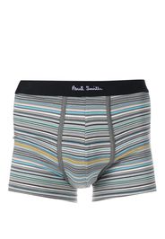 Paul Smith logo-waistband striped boxers - Blu