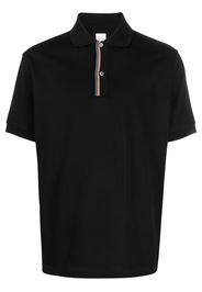 Paul Smith rainbow-stripe cotton polo shirt - Nero