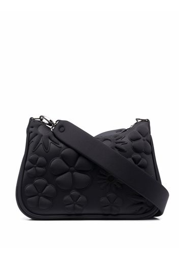 Paula Canovas del Vas floral-embossed Carmen bag - Nero