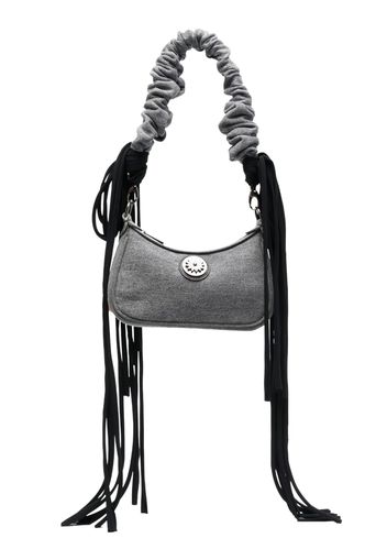 Paula Canovas del Vas fringe-detail shoulder bag - Grigio