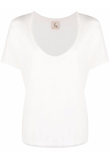 PAULA T-shirt con scollo a V - Bianco