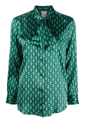 PAULA Camicia con stampa - Verde