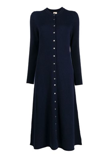 PAULA A-line knitted dress - Blu