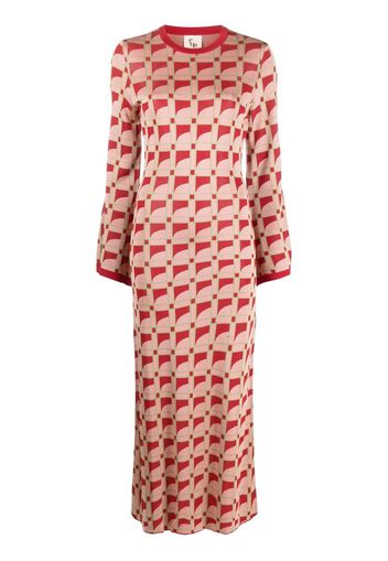 PAULA Blenda jacquard dress - Rosa