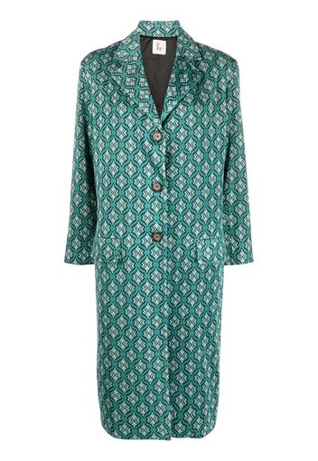 PAULA Agata jacquard coat - Verde