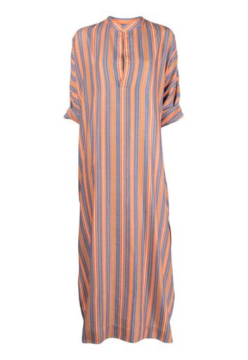 PAULA striped short-sleeve kaftan - Blu