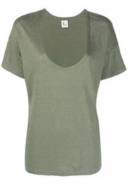 PAULA T-shirt con scollo a U - Verde