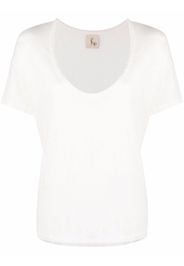 PAULA T-shirt con scollo a V - Bianco