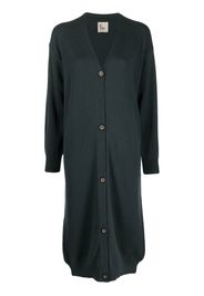 PAULA long-length cashmere cardigan - Verde