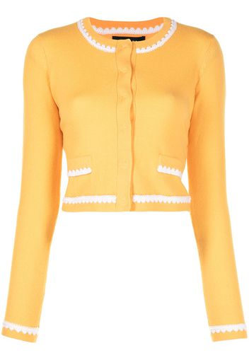 Paule Ka Cardigan crop con orlo a contrasto - Arancione