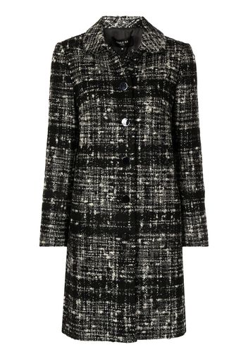 Paule Ka Cappotto con colletto tweed - Nero