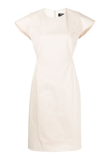 Paule Ka cap-sleeve midi dress - Toni neutri