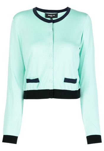 Paule Ka Cardigan con design color-block - Verde