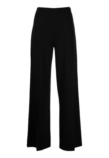 Paule Ka high-waisted wide-leg trousers - Nero