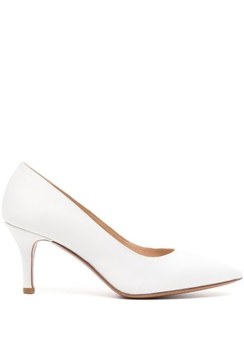 Paule Ka Pumps a punta in pelle 75mm - Bianco