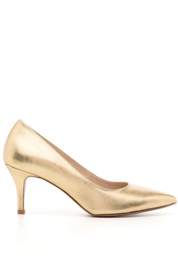 Paule Ka Pumps a punta in pelle 75mm - Oro