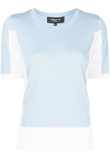 Paule Ka Top bicolore - Blu