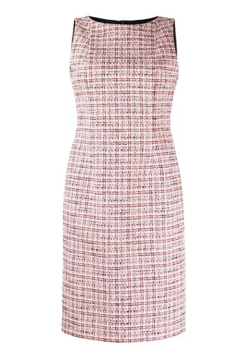 Paule Ka sleeveless mid-length tweed dress - Rosa