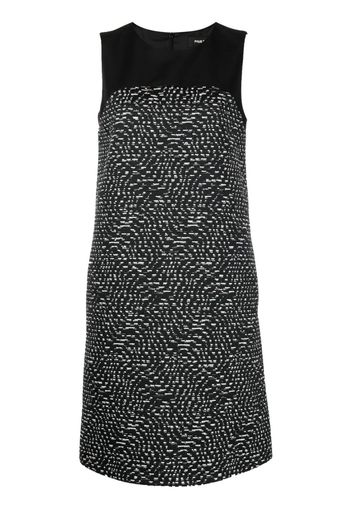 Paule Ka panelled-design tweed dress - Nero